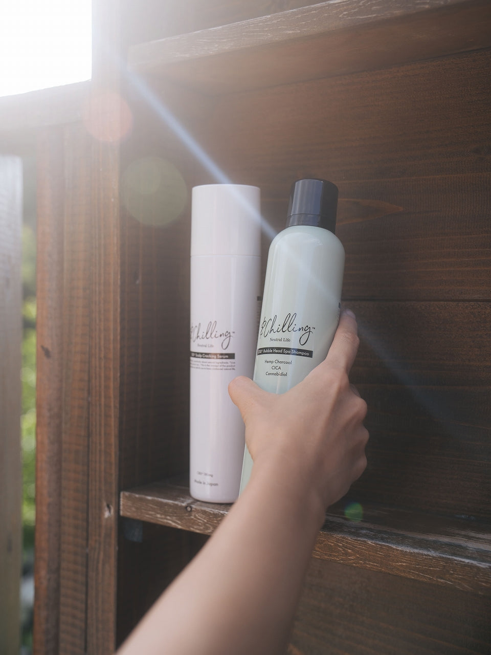 アンドチリング(&Chilling) CBD バブルヘッドスパシャンプー 麻炭/CICA/頭皮ケア/リラックス/メンタルケア/ヘッドスパ