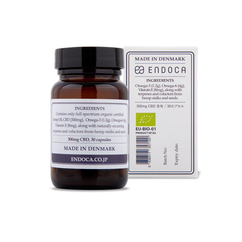 エンドカ(ENDOCA) カプセルヘンプオイル 300mg ミディアム