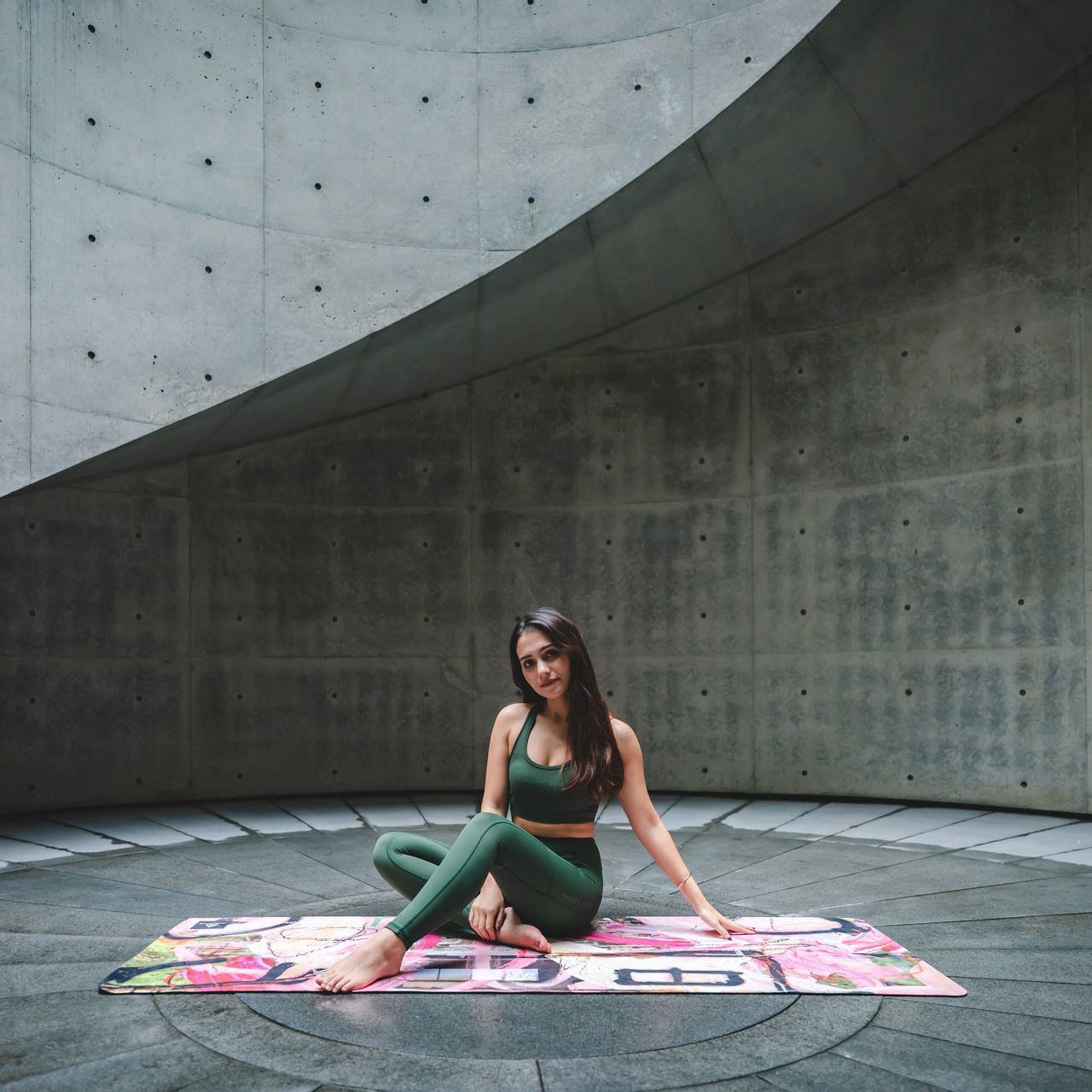 Hybrid Yoga Mat Japanese Garden