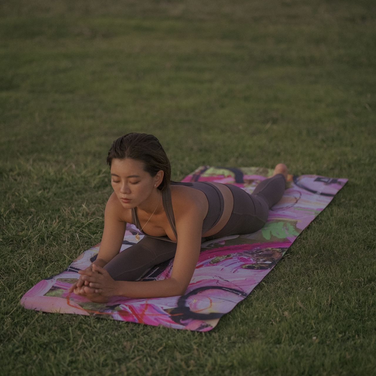 Hybrid Yoga Mat Japanese Garden